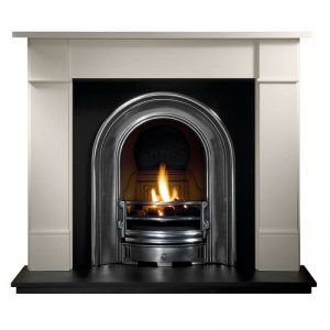 Coronet and Brompton Limestone Fireplace