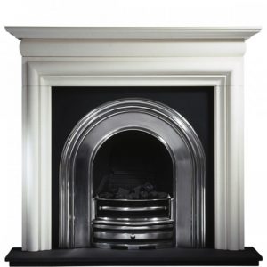 Crown and Asquith Limestone Fireplace