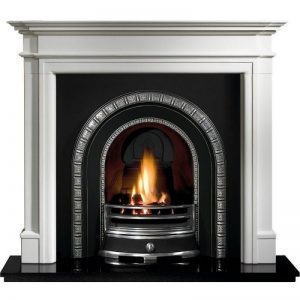 Henley and Bartello Limestone Fireplace
