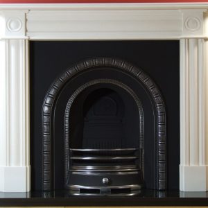 Henley and Roundel Limestone Fireplace